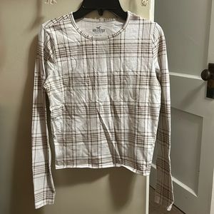 Hollister Plaid Baby Tee